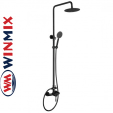 Душова колона Winmix SUS-003-J BLACK з нерж. сталі SUS304