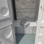 Пластиковая туалетная кабина серая с писсуаром Техпром Николаев