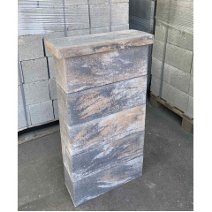 Евроблок для забора колормикс Эверест (190х190х500) Ровно