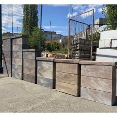 Євроблок для забору колормікс Сепія (190х190х500) Херсон