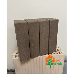 Кирпич гладкий пустотелый ECOBRICK (250х120х65) коричневый Киев