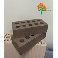 Кирпич гладкий пустотелый ECOBRICK (250х120х65) коричневый Киев