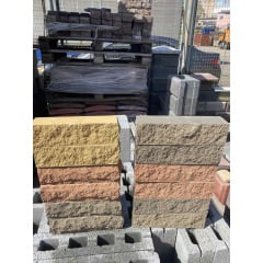 Кирпич облицовочный половинки ECOBRICK (250х55х65) (черный, желтый, красный) Николаев
