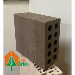 Кирпич гладкий пустотелый ECOBRICK (250х120х65) коричневый Киев