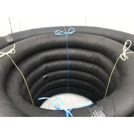 Дренажна труба в геоволокні 50 мм ПВХ (Польща)