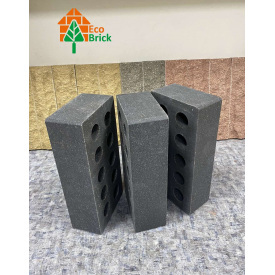 Кирпич гладкий пустотелый ECOBRICK (250х120х65) черный