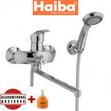 Змішувач для ванни довгий ніс HAIBA Mars EURO (Chr-006)