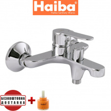 Смеситель для ванны короткий нос HAIBA DANIEL EURO (Chr-009)