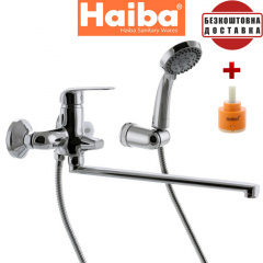 Змішувач для ванни довгий ізлив HAIBA DARIO EURO (Chr-006) Ивано-Франковск
