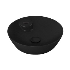 DAMA di VENEZIA умивальник Ø 45см, з отвором під змішувач, matt black Київ