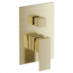 PARDO змішувач для ванни прихованого монтажу, cepillado oro Оріхів