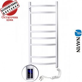 Сушка для рушників Електро Navin Камелія 36*80 Sensor, таймер Білий, Правий (вуглецева сталь)