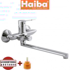 Змішувач для ванни довгий ізлив HAIBA DIANA EURO (Chr-006)