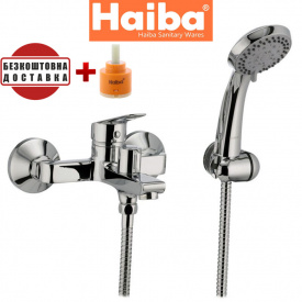 Змішувач для ванни короткий ніс HAIBA NIKAS EURO (Chr-009)