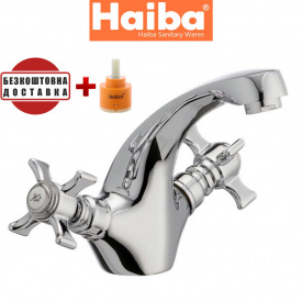 Змішувач для умивальника HAIBA ZEUS Chr-161