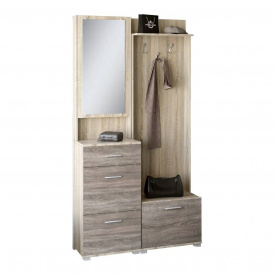 Передпокій у маленький коридор Еверест Дуб сонома + трюфель (110х38х210 см)