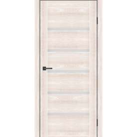 Дверное полотно MS Doors TEXAS 90 см Дуб шампань стекло сатин