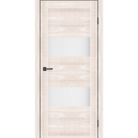 Дверное полотно MS Doors DAKOTA 90 см Дуб шампань стекло сатин