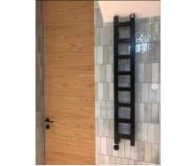Рушникосушка водяна Terma Easy 1280x200 Black mat(9005 mat)