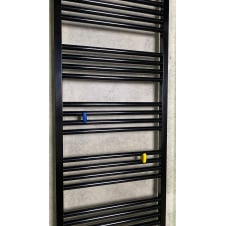 Полотенцесушитель водяной Terma Fiona 900x430 Black mat