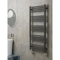 Рушникосушка водяна Terma Fiona 1140x530 Black mat Ромни