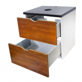 Подвесная тумба Mikola-M Golden oak с бетонной столешкой 60 см Дуб