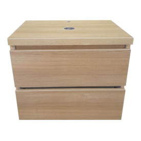 Подвесная пластиковая тумба The MIX Лями Wood 4236-oak mat ламинация под умывальник 50 см Дуб