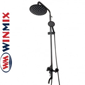 Душова колона Winmix SUS-009-J BLACK із змішувачем із нерж. сталі SUS304
