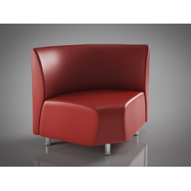 Угловой элемент Актив Sentenzo 700x700x900 Красный