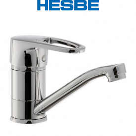 Змішувач для умивальника ялинка на гайці HESBE CEBA (Chr-555) 15cm