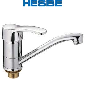 Змішувач для умивальника ялинка на гайці HESBE FOCUS (Chr-555) 15cm