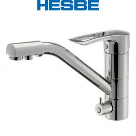 Смеситель для кухни елка с дополнительным краном HESBE HANSBERG (Chr-021)
