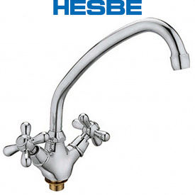Смеситель для кухни ухо на гайке HESBE DOMINOX (Chr-271)