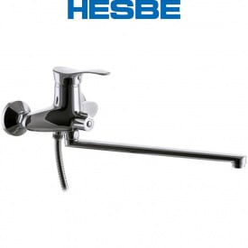 Змішувач для ванни довгий гусак HESBE ERIS EURO (Chr-006)