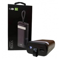 Внешний аккумулятор Power Bank King Power KP30 LCD LED Фонарик 30000 mAh Black (3_02402) Винница
