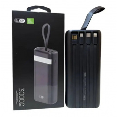 Внешний аккумулятор Power Bank King Power KP30 LCD LED Фонарик 30000 mAh Black (3_02402) Винница