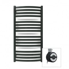 Полотенцесушитель електрический Terma D01 960х500 тен МОА Black mat Весёлое