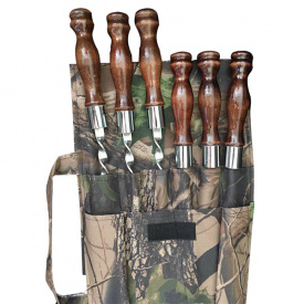 Набор шампуров Gorillas BBQ ПИКНИК в чехле из брезента