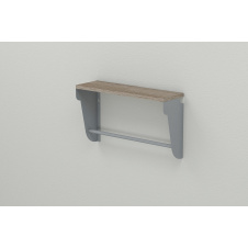 Полка настенная Ferrum-decor Свит 300x500x150 металл Серый ДСП Сонома Трюфель 16 мм (SVI0019)