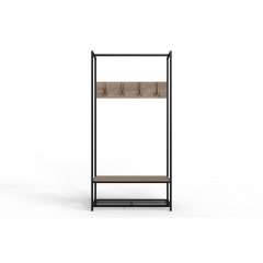 Вешалка напольная Ferrum-decor Трелис 13 180x90x38 см Дуб / Черный (XK00290) Херсон