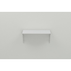 Полиця настінна Ferrum-decor Ханді 2 240x600x240 метал Білий ДСП Біле 16 мм (XND0029) Київ