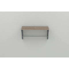Полка настенная Ferrum-decor Комфи 260x500x240 металл Серый ДСП Сонома Трюфель 16 мм (KOM0019) Кропивницкий