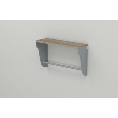 Полка настенная Ferrum-decor Свит 300x500x150 металл Серый ДСП Сонома Трюфель 16 мм (SVI0019) Хмельницкий