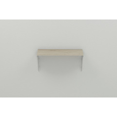 Полка настенная Ferrum-decor Ханди 2 240x700x240 металл Белый ДСП Сонома 16 мм (XND0053) Харьков