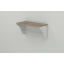 Полка настенная Ferrum-decor Комфи 260x600x240 металл Белый ДСП Сонома Трюфель 16 мм (KOM0033) Виноградов