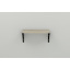 Полка настенная Ferrum-decor Ханди 2 240x600x240 металл Черный ДСП Сонома 16 мм (XND0025) Ковель