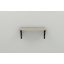 Полка настенная Ferrum-decor Ханди 2 240x600x240 металл Черный ДСП Сонома 16 мм (XND0025) Ковель