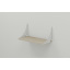 Полка настенная Ferrum-decor Ханди 2 240x700x240 металл Белый ДСП Сонома 16 мм (XND0053) Харьков