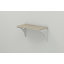 Полка настенная Ferrum-decor Ханди 2 240x700x240 металл Белый ДСП Сонома 16 мм (XND0053) Харьков