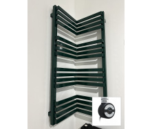 Полотенцесушитель электрический Terma INCORNER 1005x350 RAL 6005(зеленый) тен MOA